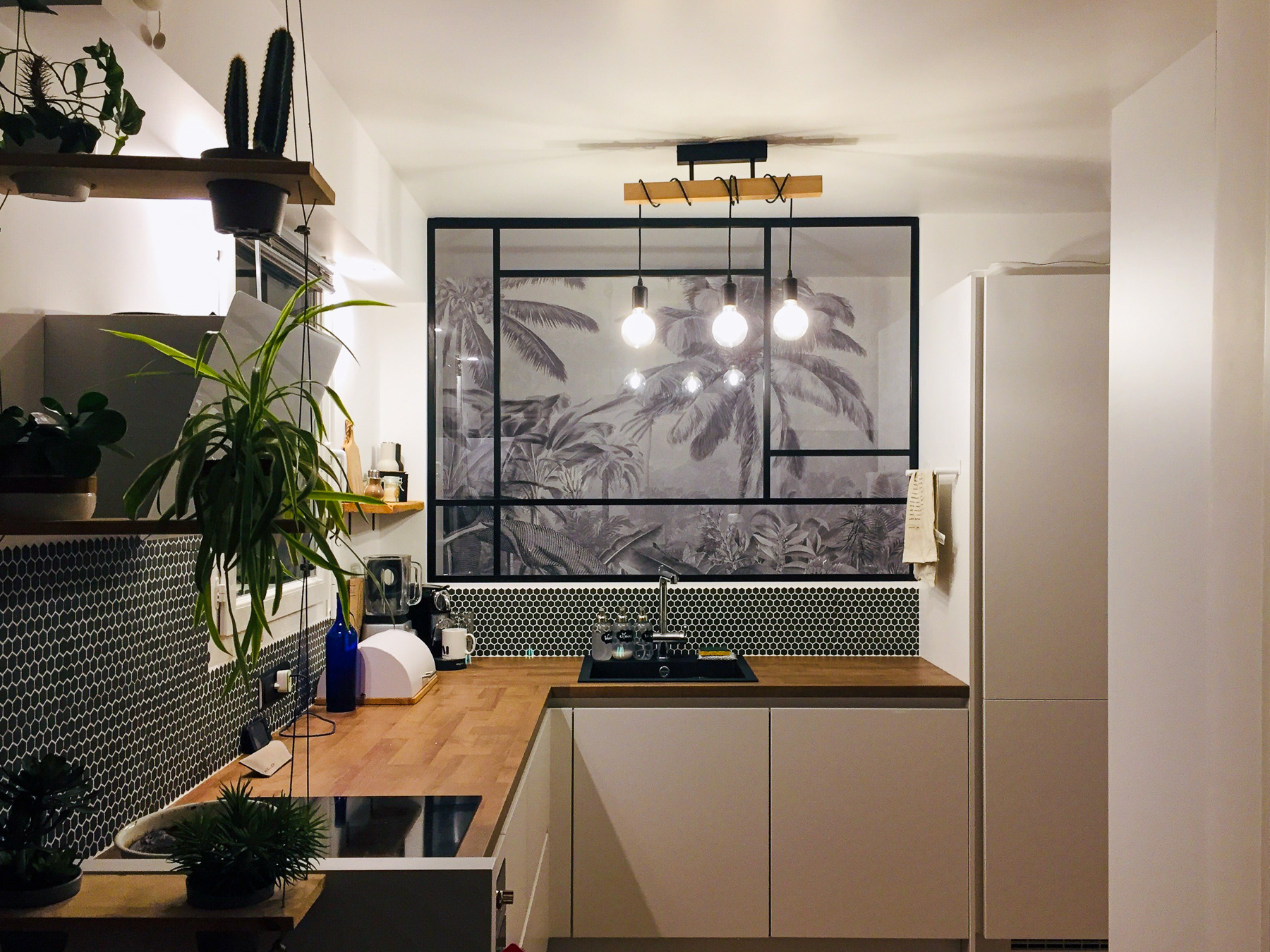 VERRIERE FENETRE FIXE ART DECO BAIE LOFT BOREAL ALUMINIUM NOIR CLAIR Photo3 PETIOT