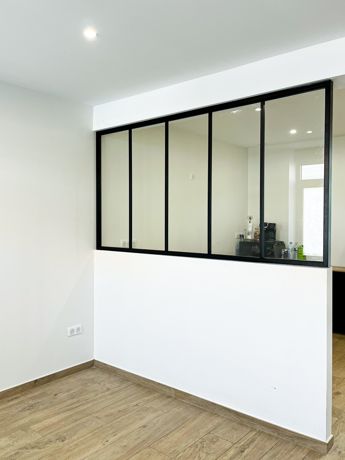 VERRIERE FENETRE FIXE CLASSIQUE ALUMINIUM NOIR CLAIR ARNOUX 02