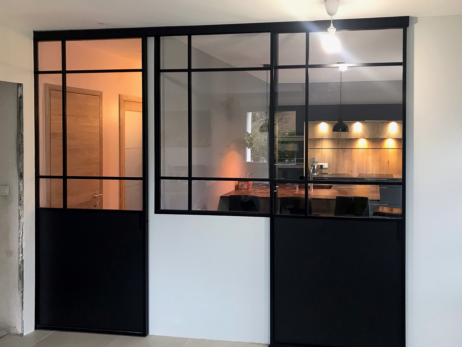 VERRIERE FENETRE FIXE COULISSANTE BAIE PLAFOND OUV LAT ART DECO LOFT FACTORY ALUMINIUM NOIR CLAIR LAFONT 01