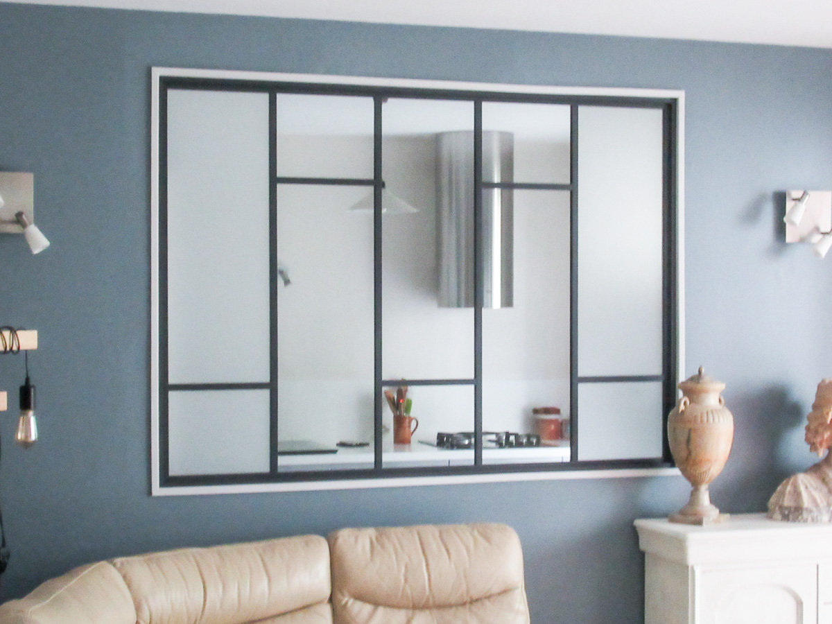 VERRIERE FIXE FENETRE BAIE ART DECO BOREAL ALUMINIUM RAL7016 CLAIR V3